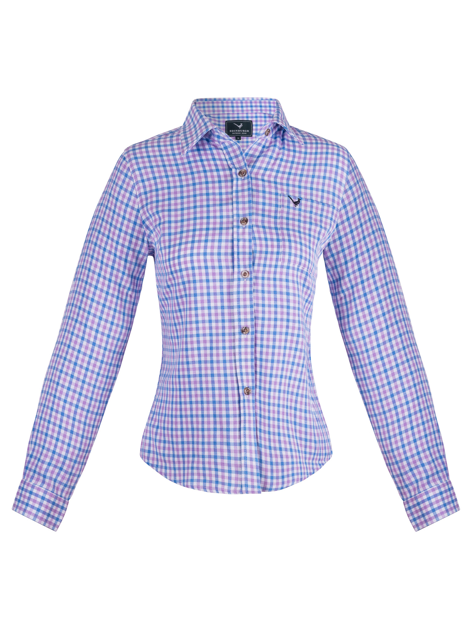 Edinburgh Outdoor Wear Women's Elgin Shirt - Pink/Blue - Edinburgh ...