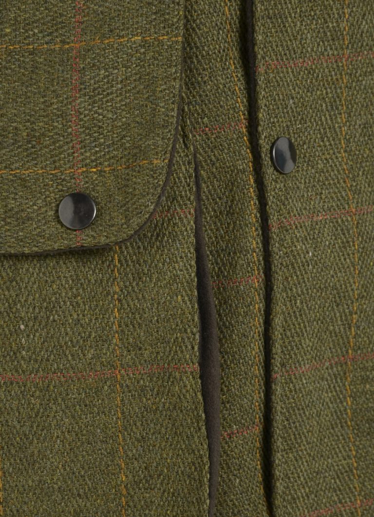 Bronte Mens Derby Tweed Jacket Olive Edinburgh Outdoor Wear