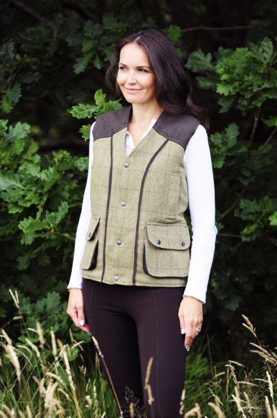 Bronte Unisex Derby Tweed Gilet - Beige - Edinburgh Outdoor Wear