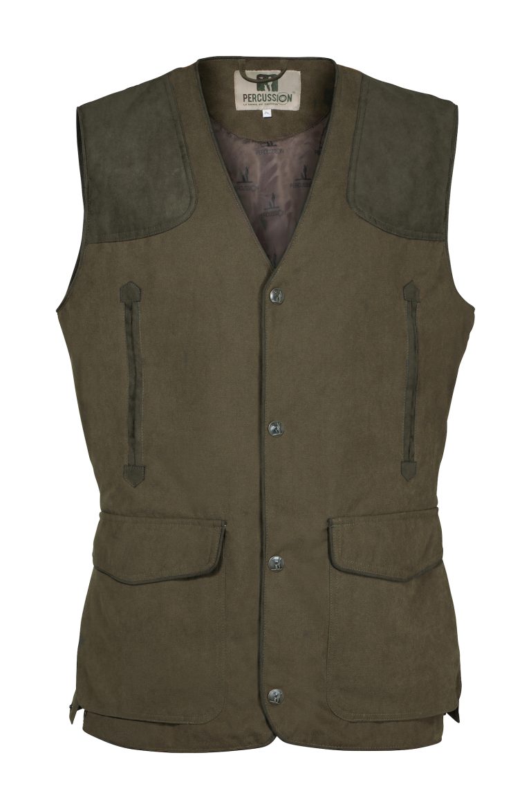 Percussion Men's Rambouillet Vest - Khaki - Edinburgh Outdoor Wear