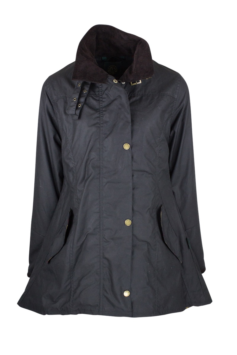 Oxford Blue Women's Olivia Wax Jacket - Black - Edinburgh Outdoor Wear